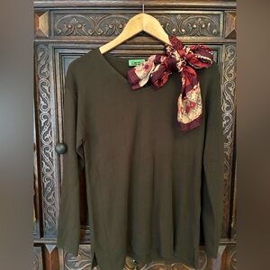 Talbots Soft Knit V-Neck Sweater Brown | Classic Wardrobe Staple LP